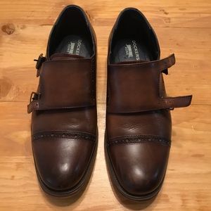 Dockers Maycrest Monk Strap Brown Dress Shoe 9M